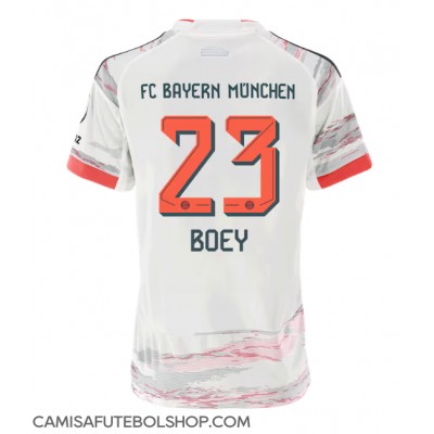 Camisa de time de futebol Bayern Munich Sacha Boey #23 Replicas 2º Equipamento Feminina 2025-26 Manga Curta Camisa de time de futebol Bayern Munich Sacha Boey #23 Replicas 2º Equipamento Feminina 2025-26 Manga Curta